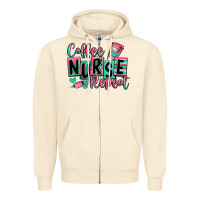 Sandshell coffee nurse repeat Zipper Hoodie - RanaPortraitStore
