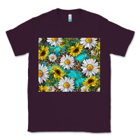 Plum western daisy and sunflower Classic Tee - RanaPortraitStore
