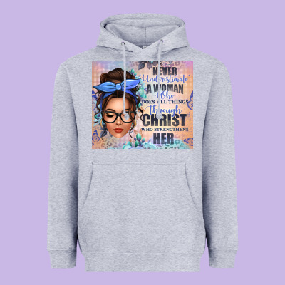 Never Underestimate A Woman Who Does All Things Th Heavyweight Hoodie Designed By Texasbilliewilder