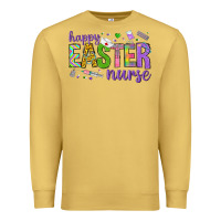 Antique Gold happy easter nurse Premium Sweatshirt - Neo Western