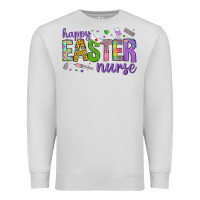 Dove Grey happy easter nurse Premium Sweatshirt - Neo Western