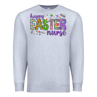 Heather Grey happy easter nurse Premium Sweatshirt - Neo Western