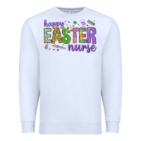 White happy easter nurse Premium Sweatshirt - Neo Western