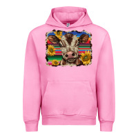 Fuchsia Pink western background baby calf Urban Hoodie - BarkalooDesign