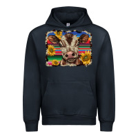 Navy western background baby calf Urban Hoodie - BarkalooDesign