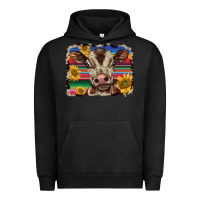 Pigment Black western background baby calf Urban Hoodie - BarkalooDesign