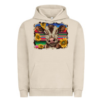 Pigment French Oak western background baby calf Urban Hoodie - BarkalooDesign