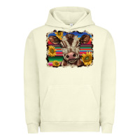 Pigment Pistachio western background baby calf Urban Hoodie - BarkalooDesign