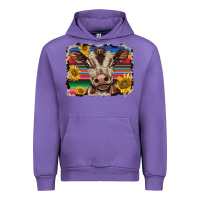 Tulip western background baby calf Urban Hoodie - BarkalooDesign