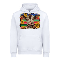 White western background baby calf Urban Hoodie - BarkalooDesign