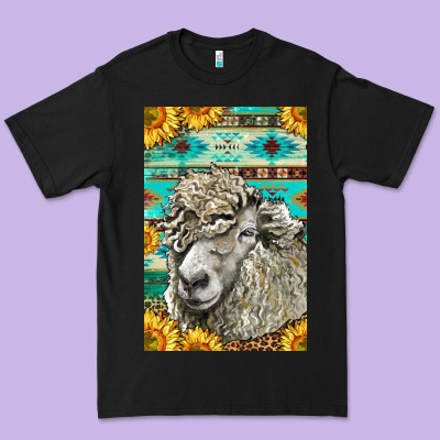 Western Lincoln Sheep Premium Tee Designed By Lillyallendesigns