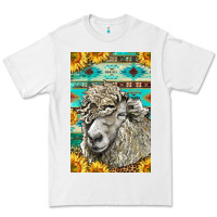 White Western Lincoln Sheep Premium Tee - LillyAllenDesigns