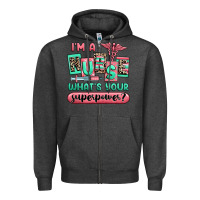 Charcoal Heather im a nurse whats your superpower Zipper Hoodie - RanaPortraitStore