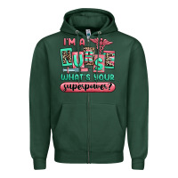 Sports Green im a nurse whats your superpower Zipper Hoodie - RanaPortraitStore