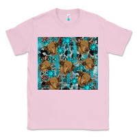 Bubblegum Pink western aztec highland cow Classic Tee - RanaPortraitStore