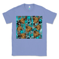 Colony Blue western aztec highland cow Classic Tee - RanaPortraitStore