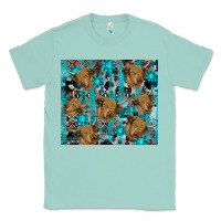 Seafoam western aztec highland cow Classic Tee - RanaPortraitStore