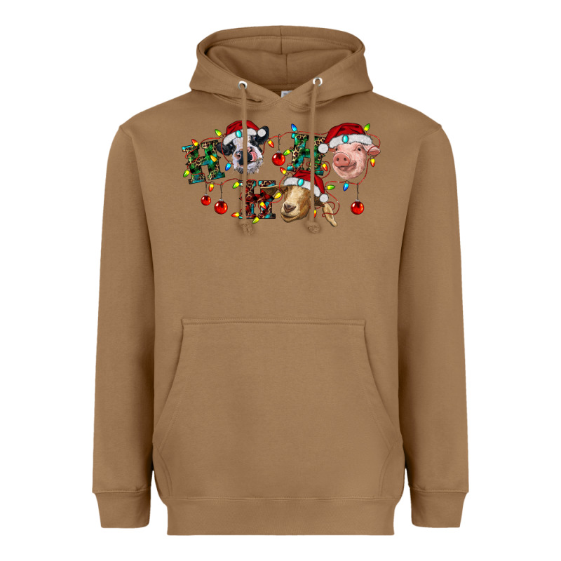Hohoho Farm Animals Heavyweight Hoodie by RanaPortraitStore | Teevron
