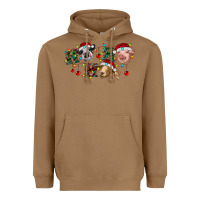 Toasted Coconut hohoho farm animals Heavyweight Hoodie - RanaPortraitStore