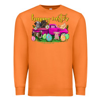 Carrot happy easter truck with farm animal Premium Sweatshirt - Neo Western