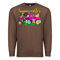 Chestnut happy easter truck with farm animal Premium Sweatshirt - Neo Western