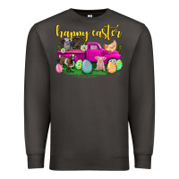 Smoke happy easter truck with farm animal Premium Sweatshirt - Neo Western