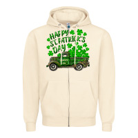Sandshell happy st. patricks day shamrock farm truck Zipper Hoodie - RanaPortraitStore