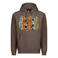 Coffee western brushstrokes Premium Hoodie - AdoDesignShop