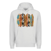 Dove Grey western brushstrokes Premium Hoodie - AdoDesignShop