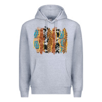 Heather Grey western brushstrokes Premium Hoodie - AdoDesignShop