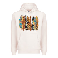 Pale Pink western brushstrokes Premium Hoodie - AdoDesignShop
