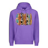 Purple western brushstrokes Premium Hoodie - AdoDesignShop
