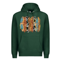 Sports Green western brushstrokes Premium Hoodie - AdoDesignShop