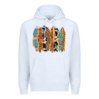 White western brushstrokes Premium Hoodie - AdoDesignShop