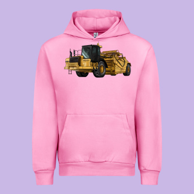 Wheel Tractor Scraper Urban Hoodie Designed By Lillyallendesigns