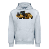 Heather Grey Wheel Tractor Scraper Urban Hoodie - LillyAllenDesigns