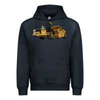 Navy Wheel Tractor Scraper Urban Hoodie - LillyAllenDesigns