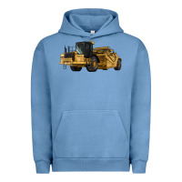 Pigment Pebble Blue Wheel Tractor Scraper Urban Hoodie - LillyAllenDesigns