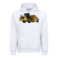 White Wheel Tractor Scraper Urban Hoodie - LillyAllenDesigns