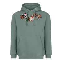 Sage hohoho christmas cows Heavyweight Hoodie - RanaPortraitStore