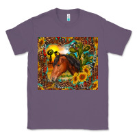 Lavender western horse and sunflower Classic Tee - RanaPortraitStore