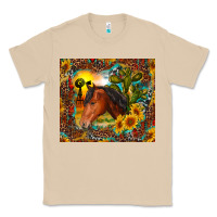 Mushroom western horse and sunflower Classic Tee - RanaPortraitStore