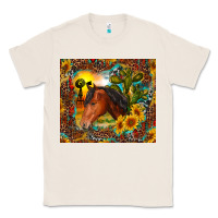 Natural western horse and sunflower Classic Tee - RanaPortraitStore