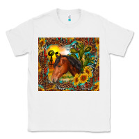 White western horse and sunflower Classic Tee - RanaPortraitStore