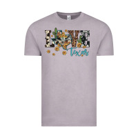 Vintage Zinc love texas map sunflower cactus cowhide leopard Vintage Tee - Artiststas