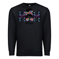 Black mom autism Premium Sweatshirt - SublimationCraftShop