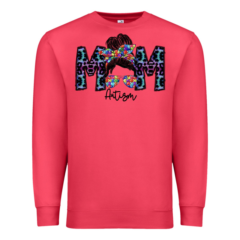Mom Autism Premium Sweatshirt by SublimationCraftShop | Teevron