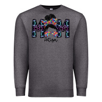 Charcoal Heather mom autism Premium Sweatshirt - SublimationCraftShop