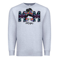 Heather Grey mom autism Premium Sweatshirt - SublimationCraftShop