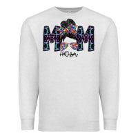 Oatmeal Heather mom autism Premium Sweatshirt - SublimationCraftShop